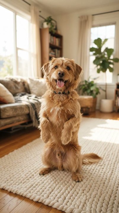 AI pet dance video: AI-generated sample scene with fictional characters
